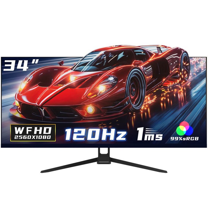 34인치 울트라 와이드 커브드 게이밍 모니터 1500R, 4k, UWQHD, 165hz, 21:9 와일드 커브드 모니터, Gawfolk 특가 할인중
