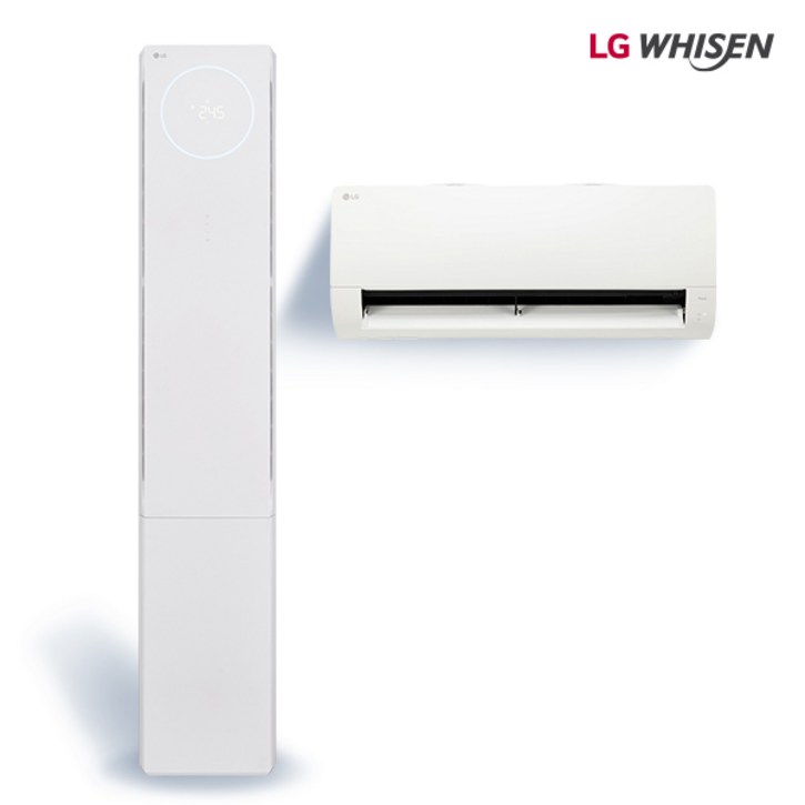 2025년형 LG 엘지 휘센 투인원 에어컨 오브제컬렉션 뷰II FQ18FU1EK2 18평6평 실외기포함