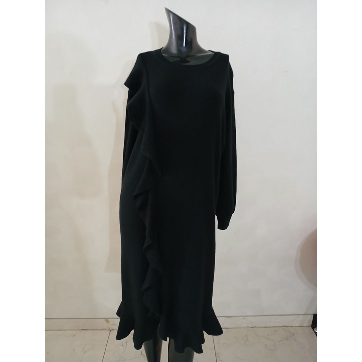 중고 아이잗바바 러플 니트 원피스 Free NB11350