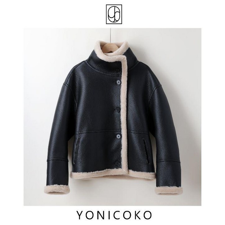 양가죽무스탕 여성 램스킨 양털 리얼 양모 숏무스탕 자켓