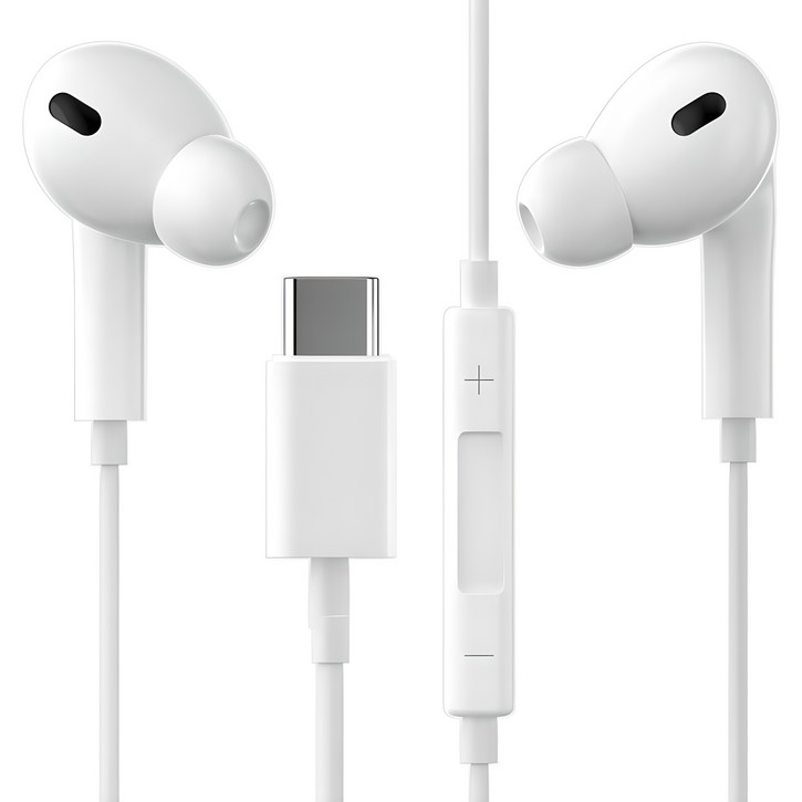구스페리 스테레오 커널형 유선 이어폰 C타입, 단일상품, 화이트