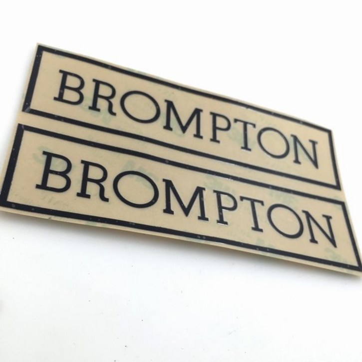 Brompton 자전거 접이식 스티커 태그 맞춤형 프레임 사각 사인 1 세트