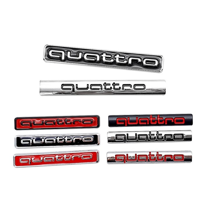 아우디 콰트로 4륜 엠블럼 스티커 뱃지 QUATTRO 아우디 콰트로 4륜 엠블럼 스티커 뱃지 QUATTRO