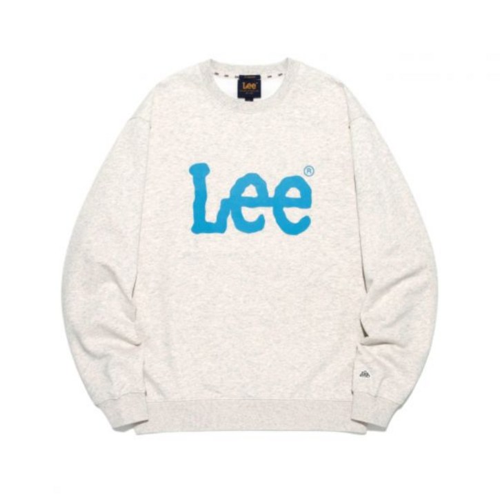 리 LEE 빅 트위치 로고 맨투맨 오트밀 LE2501CR01OT 427737