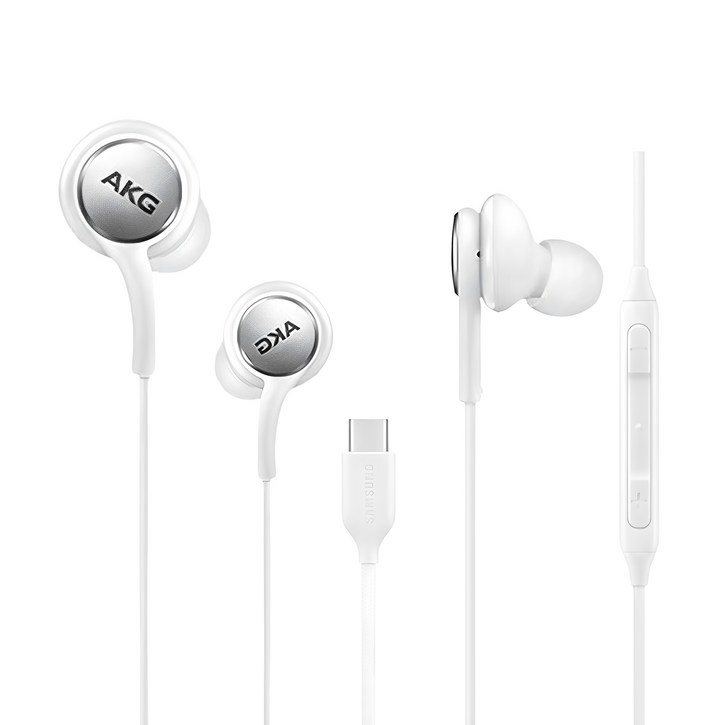 [홈방구] 삼성 C타입 AKG 정품 유선이어폰 갤럭시 스마트폰 S20 S21 S22 S23 S24 Z플립 전기종 노트10 노트20 아비스토 귀이개 구성품 포함, 홈방구 C타입 화이트
