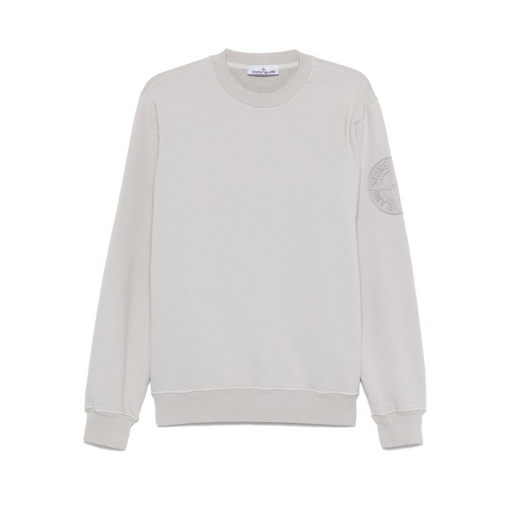 스톤 아일랜드 코튼 플리스 스웨트셔츠