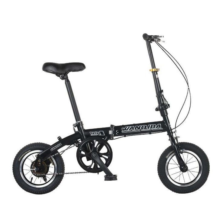 세계일주 접이식 자전거 110cm 100% 완조립 배송 기계식디스크브레이크, 110cm, 블랙