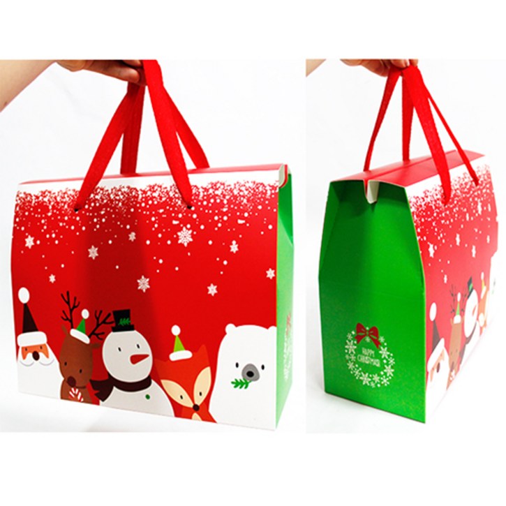 나성유통 선물상자 다같이성탄절 선물 포장 포장지 포장용품 박스, 랜덤