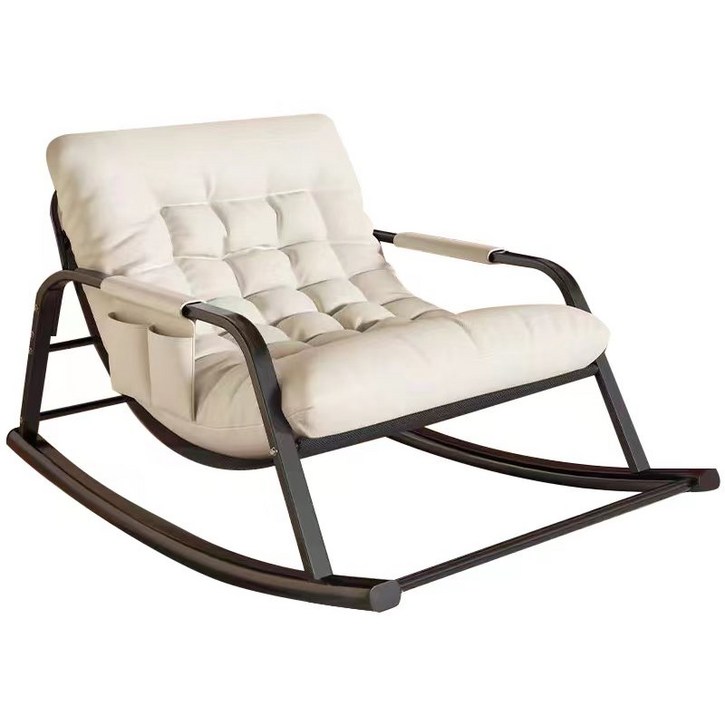 레몬 흔들의자  안락의자 거실 독서 휴식 안마 흔들 소파 편안한 흔들의자 안락 수유의자 거실 베란다 낮잠