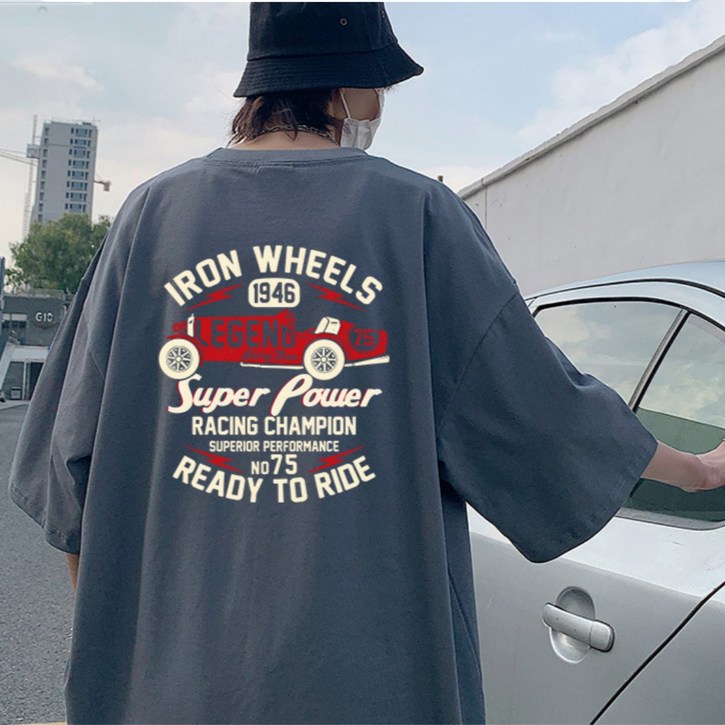 DADADA 남자 반팔티 오버핏 빅사이즈 프린팅 티셔츠