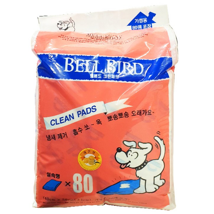 벨버드 애견용 배변패드 80매