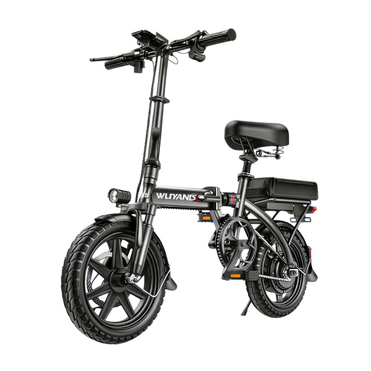 노마드 독일기술 접이식 전기 자전거 출퇴근 전동 미니 벨로 PAS 배달 로드 MTB, 블랙, 알루미늄 합금