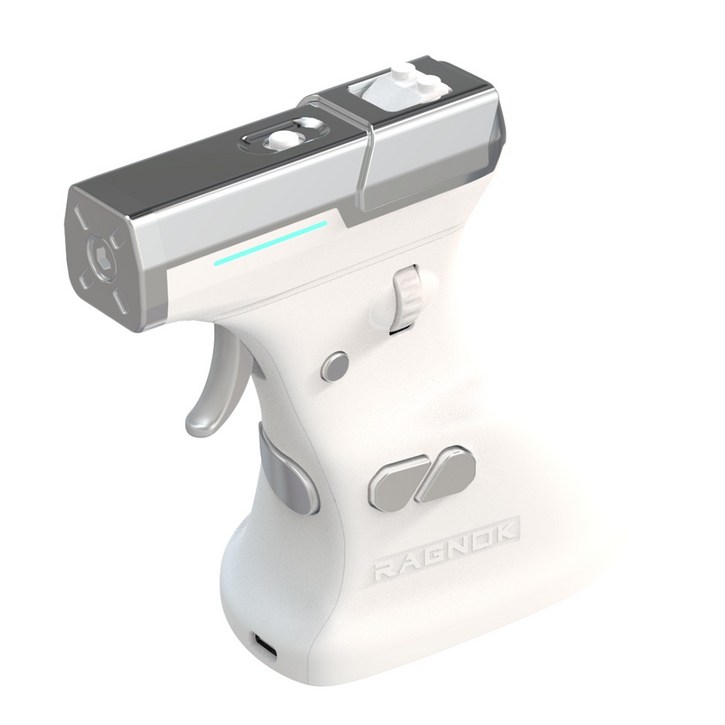 공식 국내 출시 Ragnok3 게임 컴퓨터 총기 유형 마우스 실제 반동 피드백 Ergostrike7, 화이트