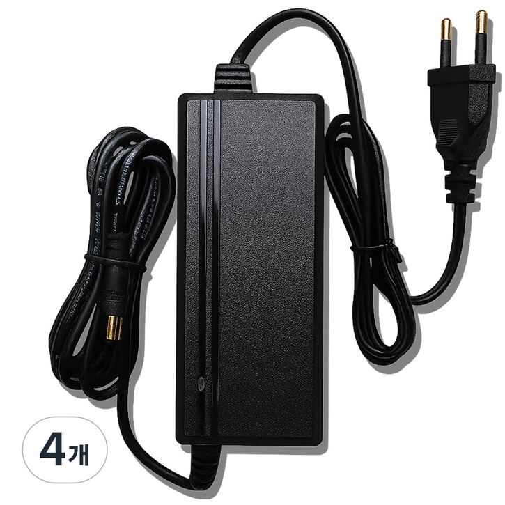 [국산 CCTV전용] SMPS 정격 아답터 DC 12V 5A 직류전원장치, 4개