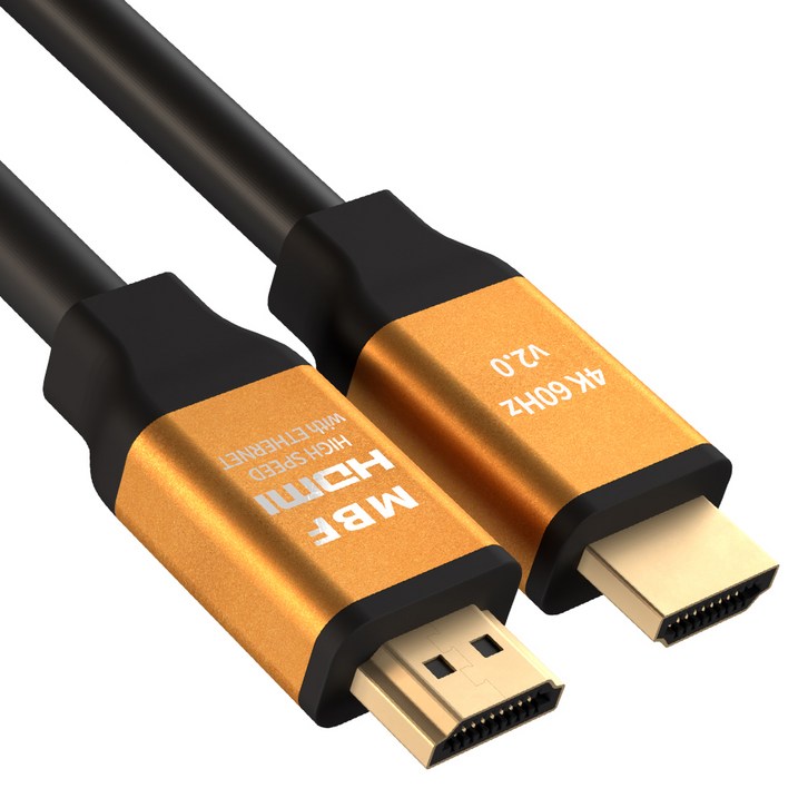 엠비에프 HDMI 골드 메탈 케이블 Ver2.0 15m, MBF-GSH2150