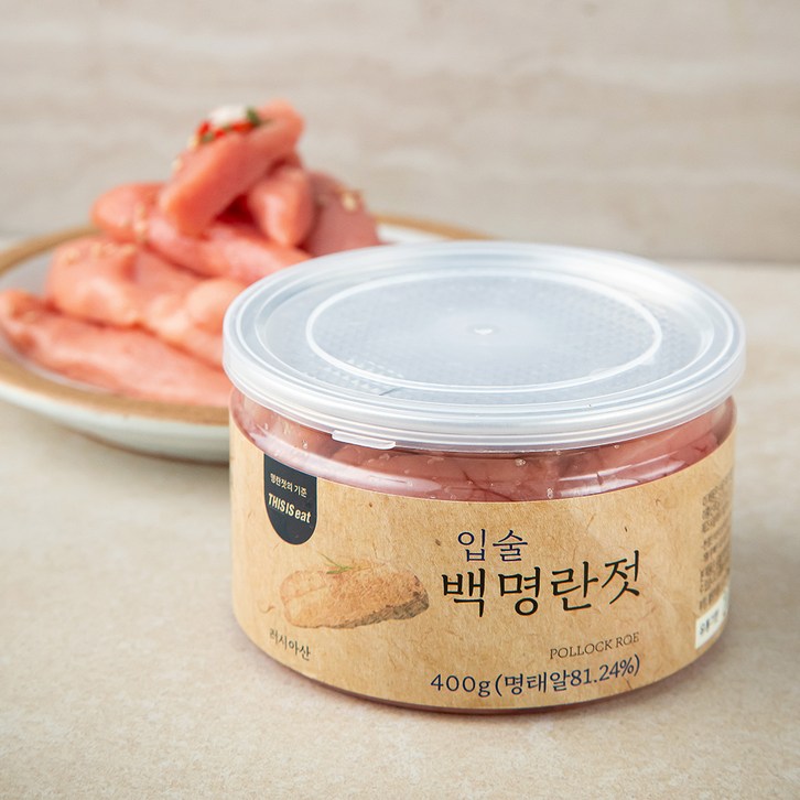 입술 백명란젓갈, 400g, 1개