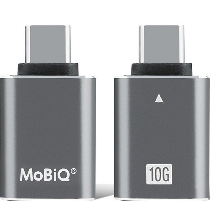 모비큐 C 타입 USB 3.2 to A타입 변환 OTG 10Gbps 고속 미니 젠더 스페이스 그레이 2p, EMCTA2P, 2개