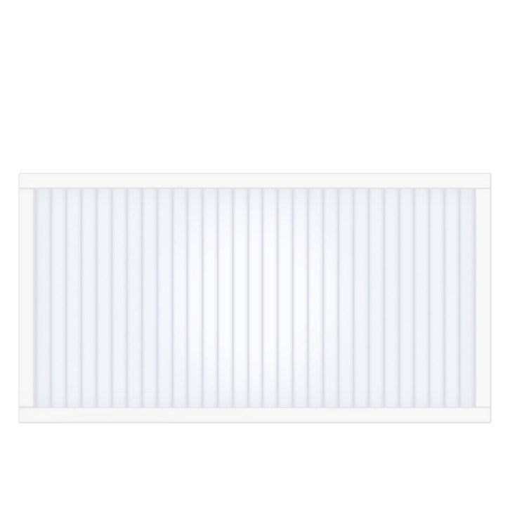 타공판닷컴 클리어 아일랜드 폴리카보네이트 파티션 세로 600 x 120 x 300 mm, 화이트  오팔화이트