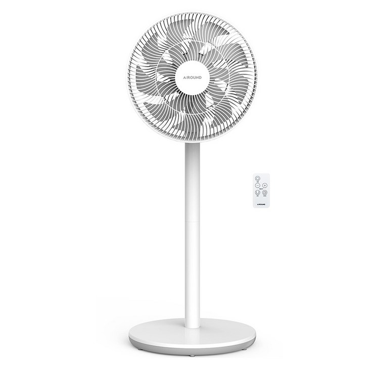 홍진테크사파이어 어라운드 BLDC 저소음 9엽날개 스탠드 선풍기 +  리모컨 세트 AR-D21H