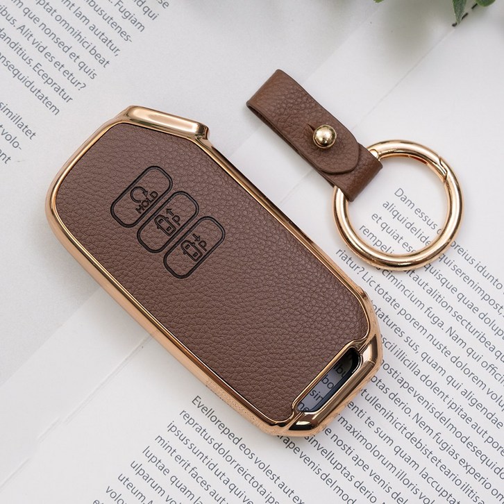 바이어블 기아 스포티지 K5 올뉴 K3 K7 카니발 쏘렌토 EV7 셀토스 호환 스마트키 가죽 TPU 케이스 키링 키홀더