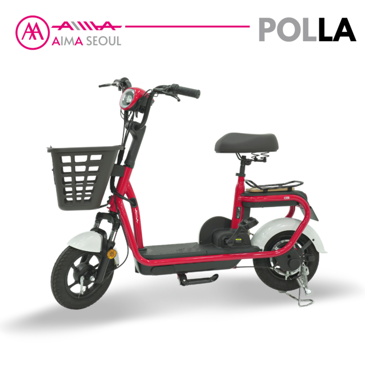 아이마 폴라POLLA 전기자전거 48V 12Ah, 48V 15Ah 깔금하고 심플한 디자인
