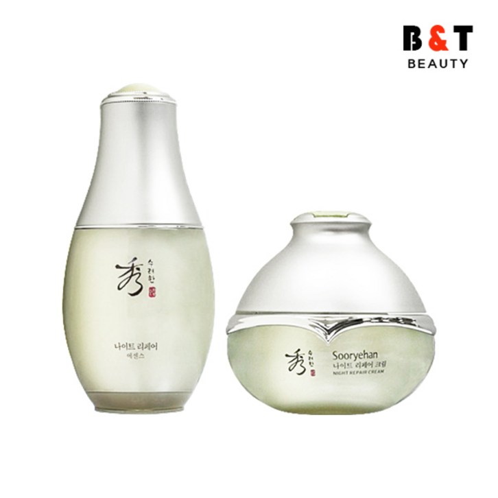 수려한 나이트 리페어 에센스 40ml 리페어 크림 25ml, 단품