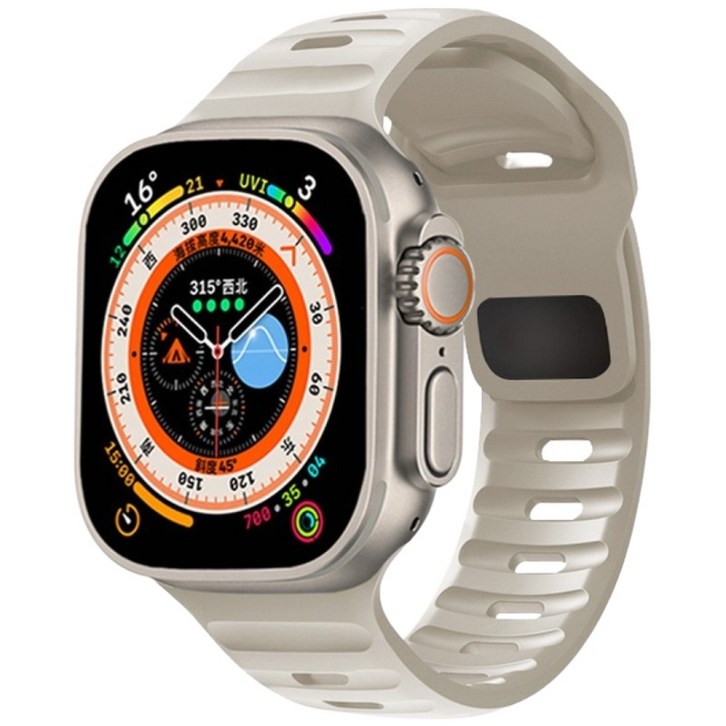 Fegwilde 애플워치 호환 계단 실리콘 스포츠 스트랩 밴드 11 10 9 8 7 6 SE123 49454442414038mm 울트라123 스트랩