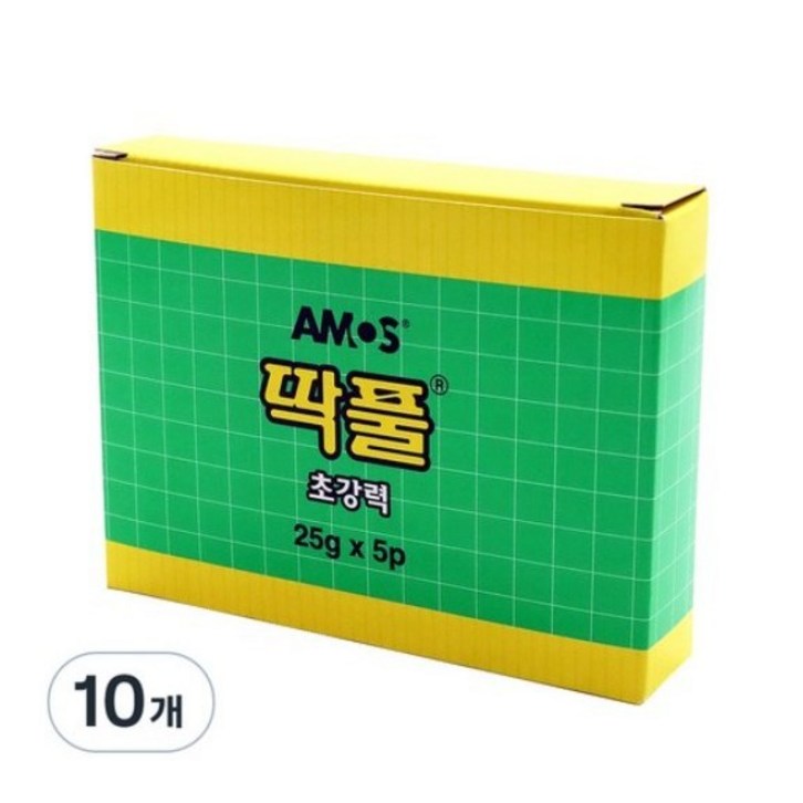 아모스 초강력 딱풀, 25g, 10개