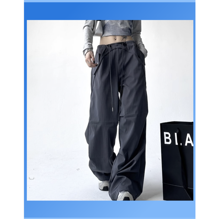 여성용 루즈핏 와이드 팬츠