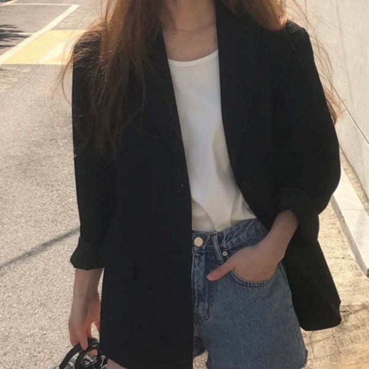 자체제작어텀 투버튼 루즈핏 하프 오버핏 테일러드 블레이저 싱글 봄 하객룩 여성 자켓 자체제작어텀 투버튼 루즈핏 하프 오버핏 테일러드 블레이저 싱글 봄 하객룩 여성 자켓