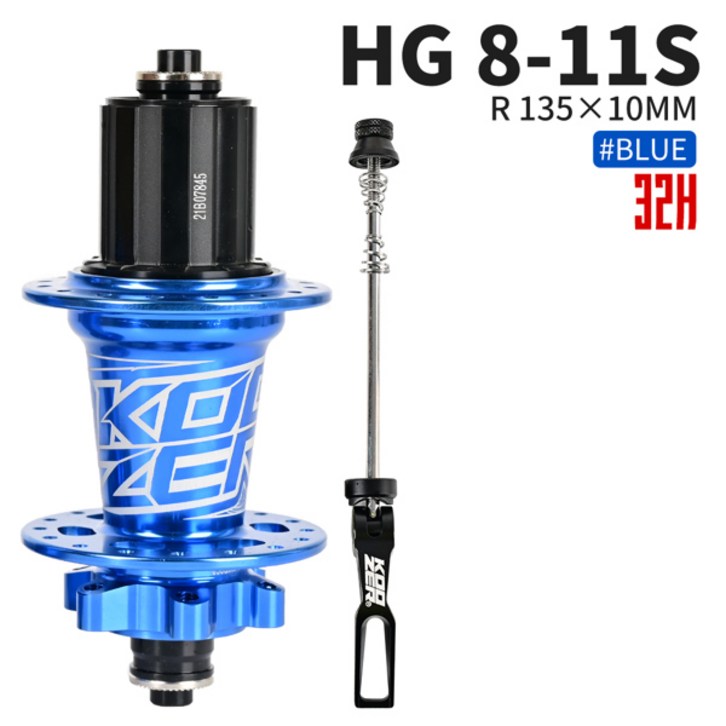 산악 자전거 허브 쿠저 XM490 32H 4 베어링 MTB 디스크 브레이크 후면 전면 100mm 135, 142mm 28 36 홀