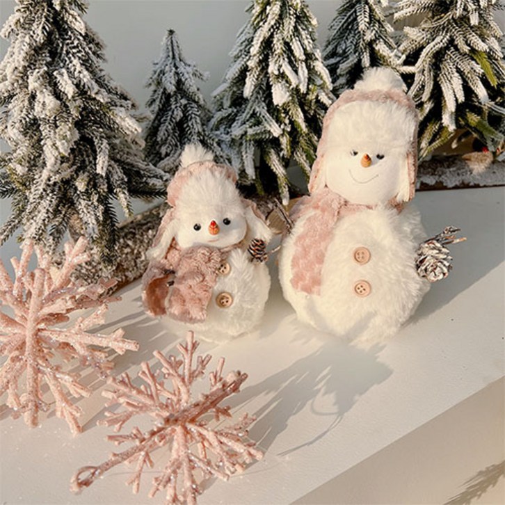 왓위셀 털모자 눈사람 겨울 크리스마스 인테리어 장식 소품