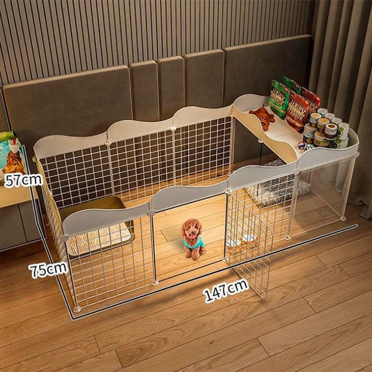 강아지 고양이 울타리 휀스 펜스, 화이트, 1개