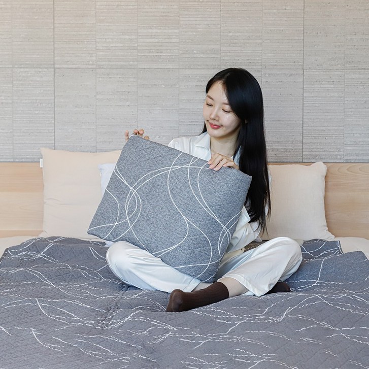 한일 전자파없는 전기요 워셔블 EMF 웨이브, 그레이미니싱글 한일 전자파없는 전기요 워셔블 EMF 웨이브, 그레이미니싱글