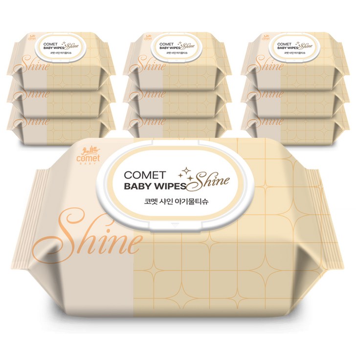코멧 아기물티슈 샤인 캡형