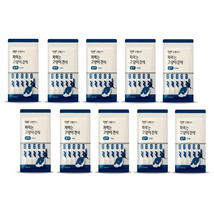 굿밸런스 짜먹는 고양이 간식 3종 택1 5px20세트, 참치, 12g, 100개