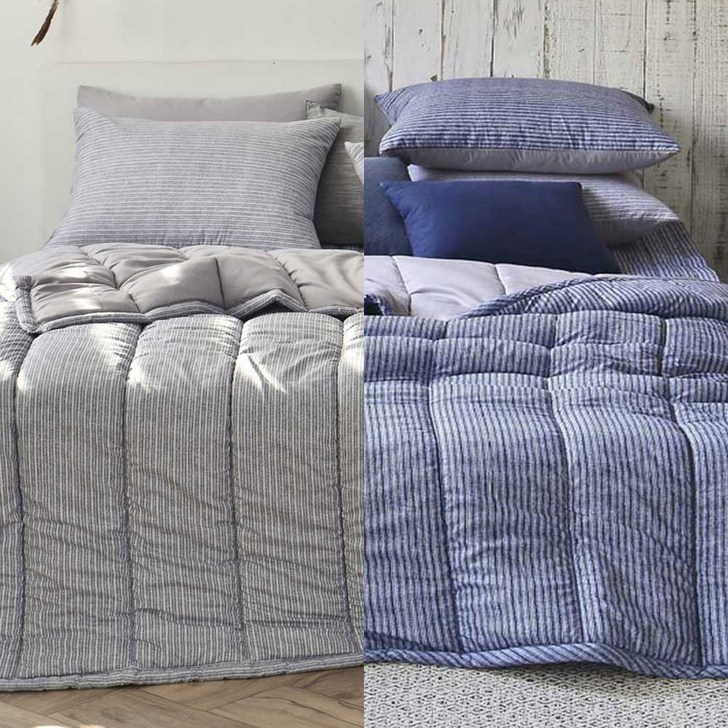 바오바론 CC 라이너 세미 차렵이불 SS Q 스트라이프 패턴 사계절 이불 단품 세트