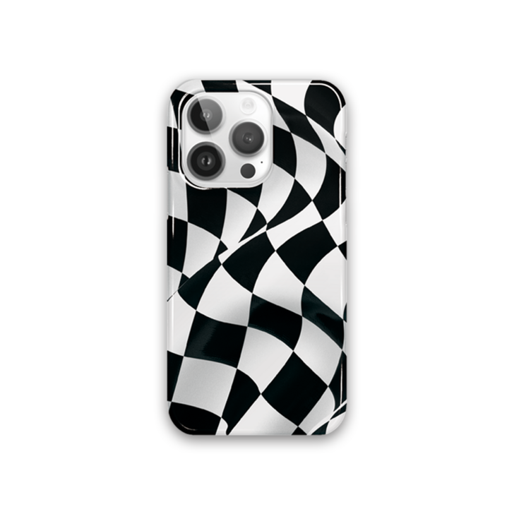 Checkerboard 유광 하드 케이스 아이폰 15 프로 맥스
