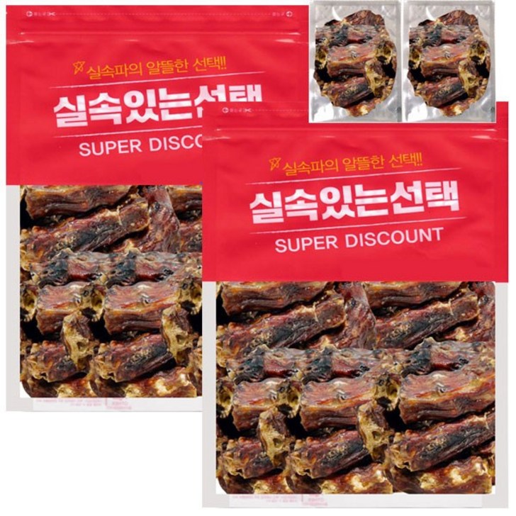 실속있는선택 오리뼈간식 대용량 500g100g 껌, 2개, 오리목뼈500g100g