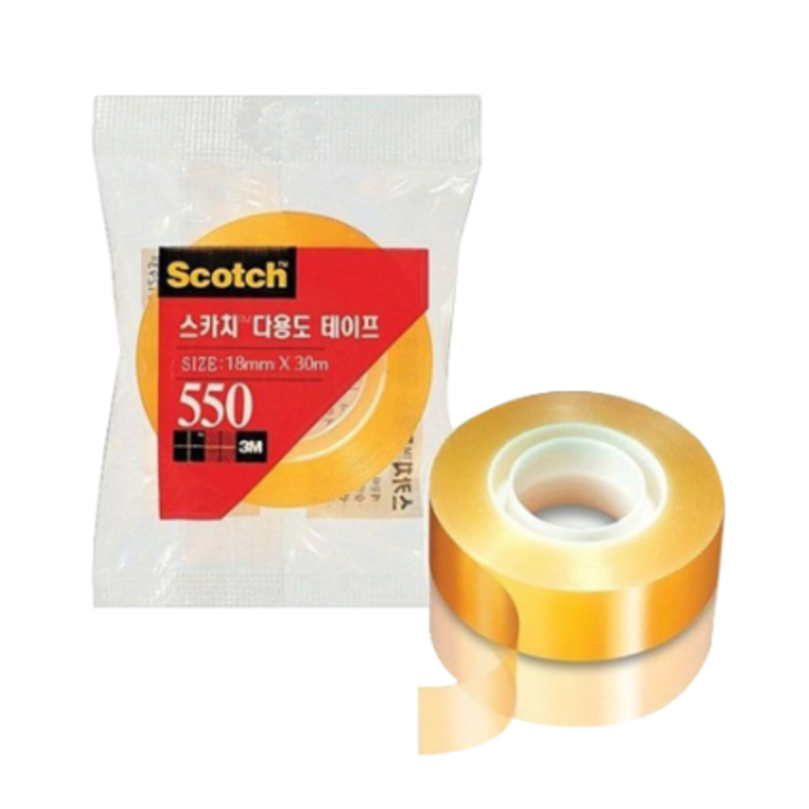 스카치 다용도 테이프 550 리필 18mm x 30m, 12개 스카치 다용도 테이프 550 리필 18mm x 30m, 12개