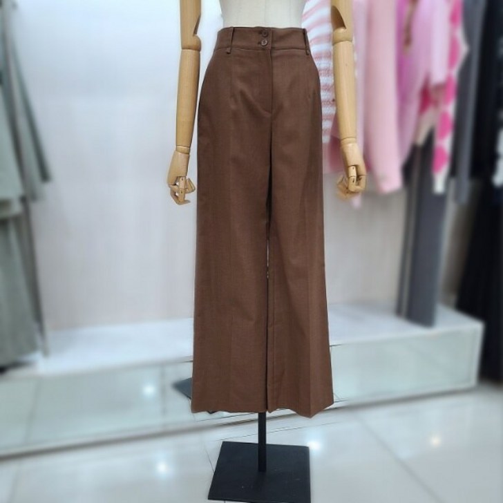 잇미샤 잇미샤  투버튼 와이드 팬츠ITOAWPT790DG