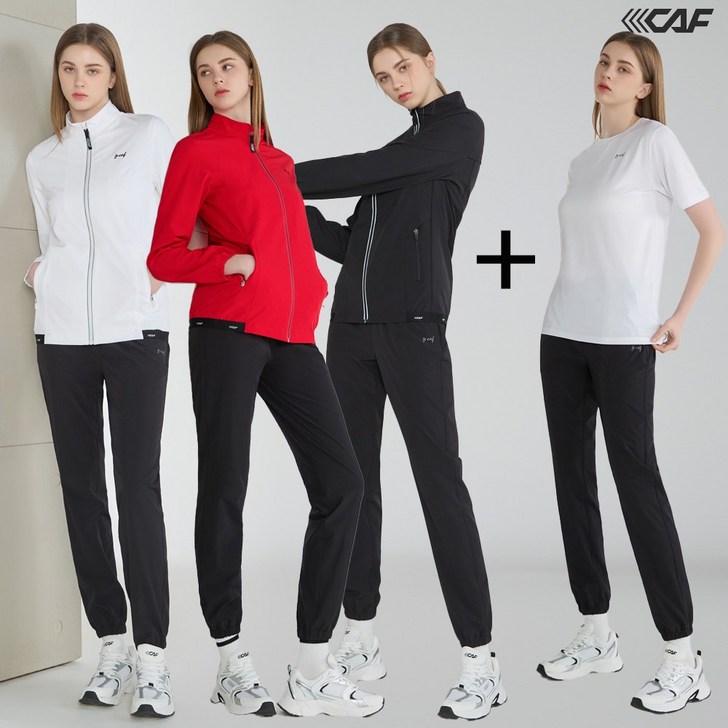 르까프 25SS 여성 우븐 트레이닝복  반팔티 3종택1