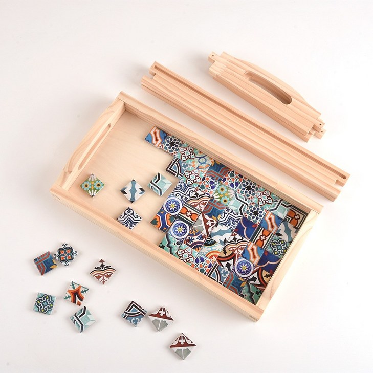 목공수업체험 모자이크타일 우드트레이 반제품 만들기 키트 디지우드