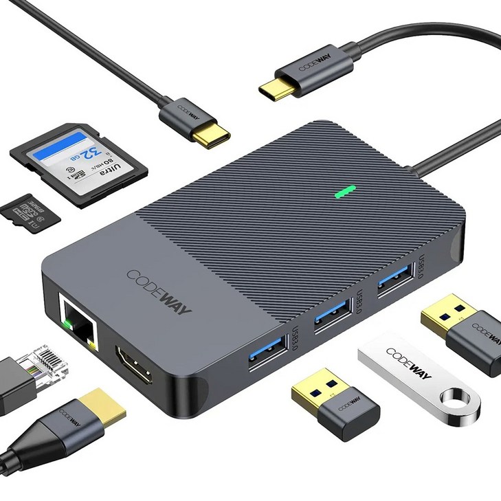 코드웨이 USB C타입 노트북 멀티허브 코드웨이 USB C타입 노트북 멀티허브