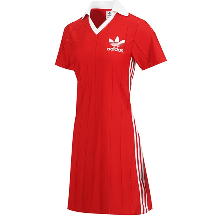 아디다스 W 아디컬러 3S 핀스트라이프 카라 드레스 IX5508