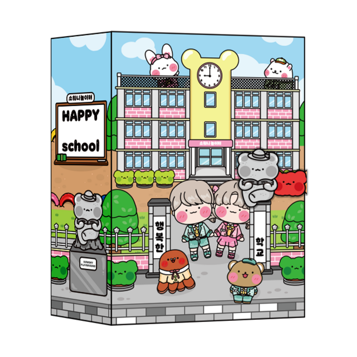 소워니놀이터 행복한 우리 학교 스퀴시북 DIY 만들기, 1개 소워니놀이터 행복한 우리 학교 스퀴시북 DIY 만들기, 1개