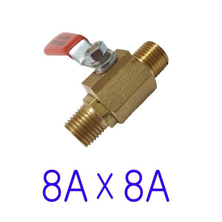 8A나사 사이즈 x 8A  양나사 볼콕크 볼밸브, 1개