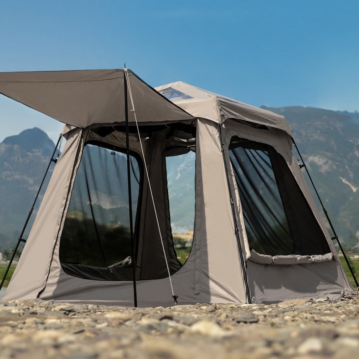 로티캠프 빅스퀘어 원터치텐트 쉘터 원터치 그늘막 대형 텐트