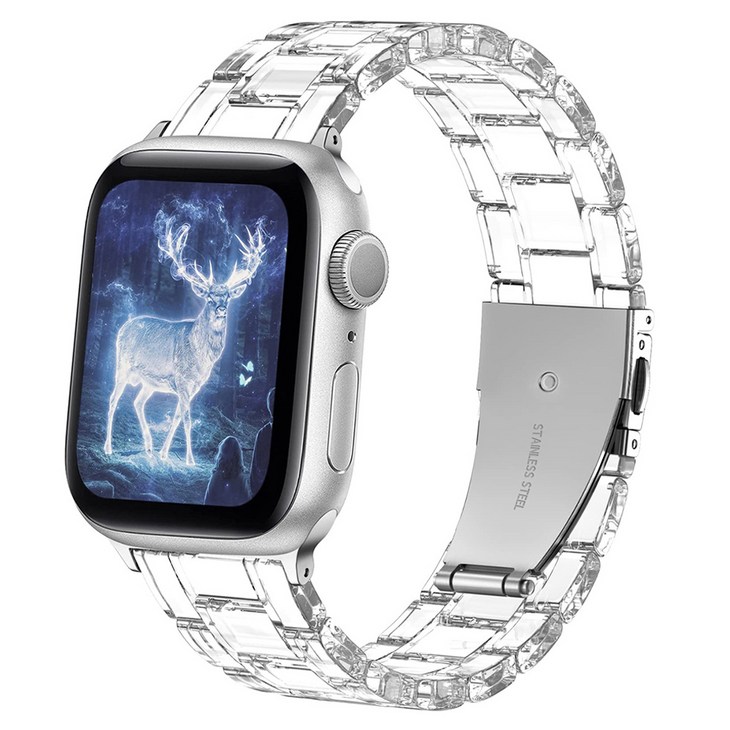 루아러블 애플워치 크리스탈 클리어 브레이슬릿 투명 스트랩
