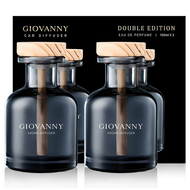 GIOVANNY 차량용 디퓨저 150ml, 아쿠아샤워, 1세트